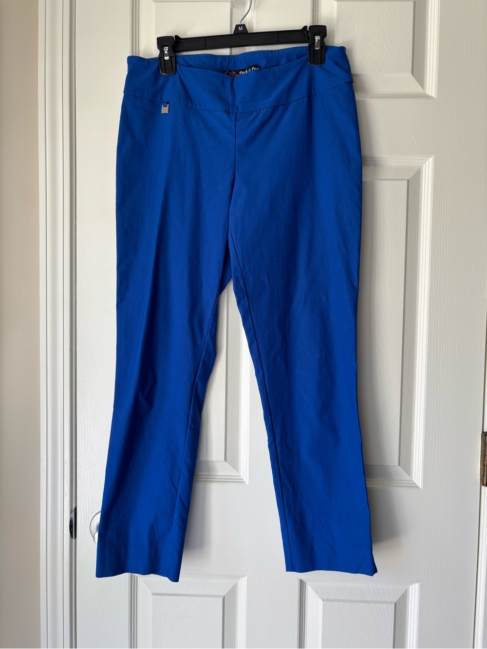 Peck & Peck Cobalt Stretch Capri Pants